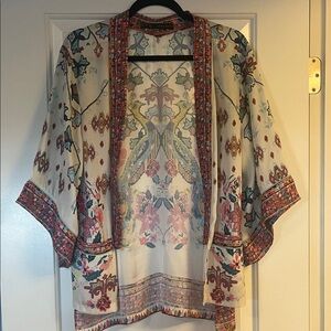 Vintage Zara Floral Patterned Kimono Cardigan